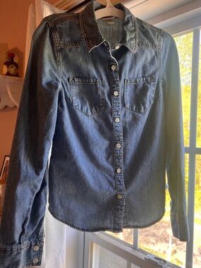 Classic Denim Button-Up Shirt